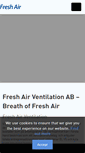 Mobile Screenshot of freshair.se